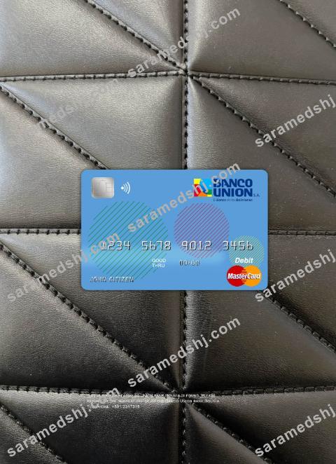 Bolivia Banco Union bank master card photolook front